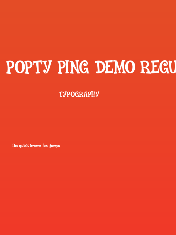 Popty Ping DEMO Regular Poster