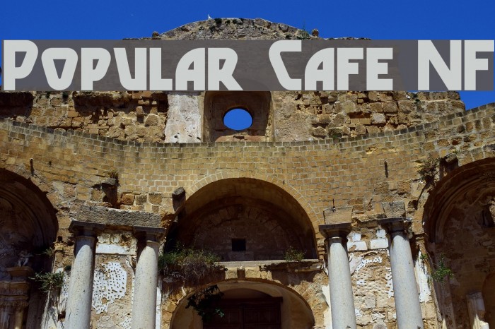 Popular Cafe NF Font examples