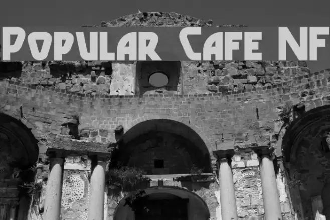 Popular Cafe NF Caratteri examples