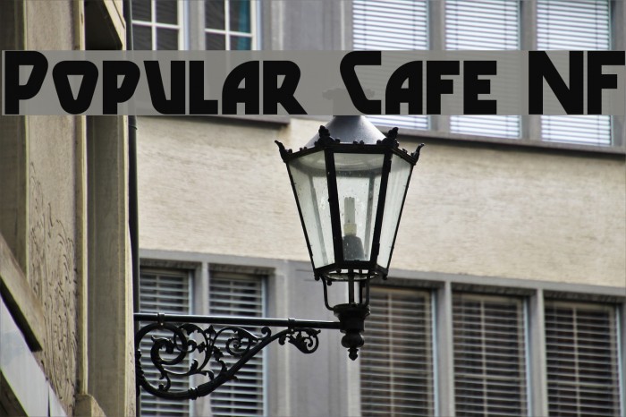 Popular Cafe NF Font examples