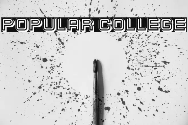 Popular College Font examples
