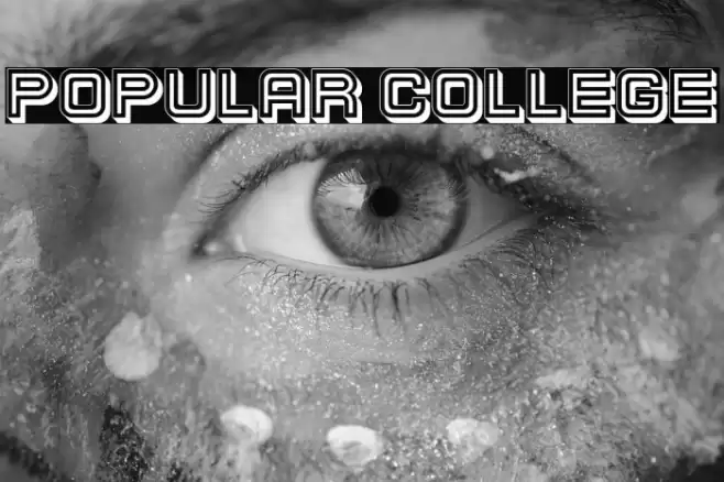 Popular College Font examples