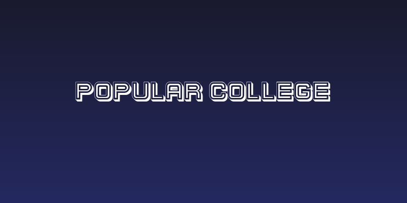 Popular College Social Header