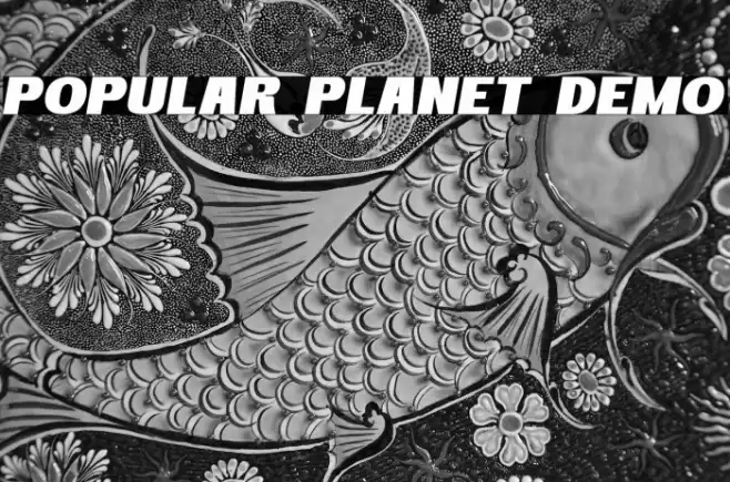 Popular Planet Demo Caratteri examples