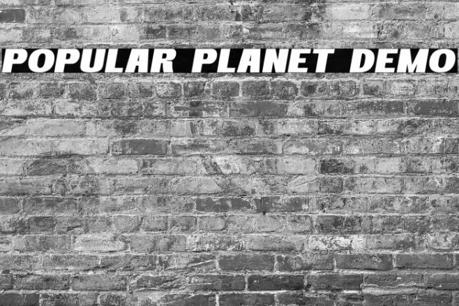 Popular Planet Demo Caratteri examples