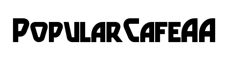 PopularCafeAA  Скачать бесплатные шрифты