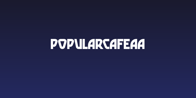 PopularCafeAA Social Header