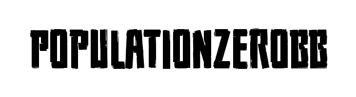 PopulationZeroBB  नि: शुल्क फ़ॉन्ट्स डाउनलोड