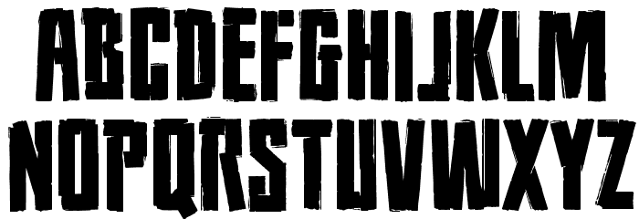 PopulationZeroBB Font LOWERCASE