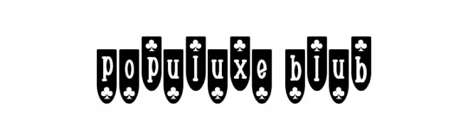 Populuxe Blub  baixar fontes gratis