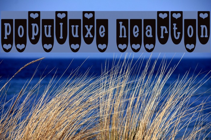 Populuxe Hearton Font examples