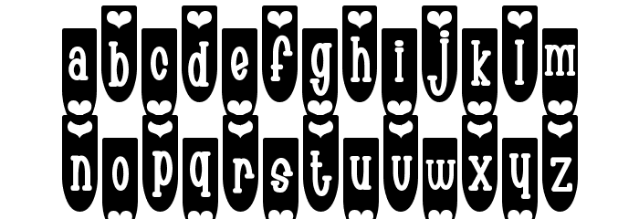Populuxe Hearton Font LOWERCASE