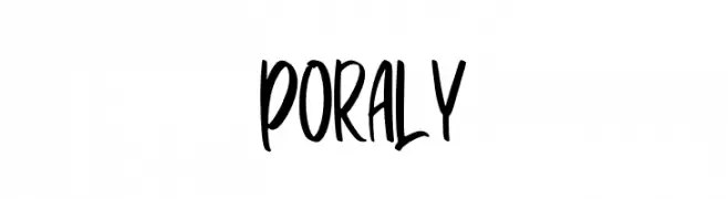 Poraly  免费字体下载