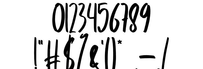 Poraly Font OTHER CHARS
