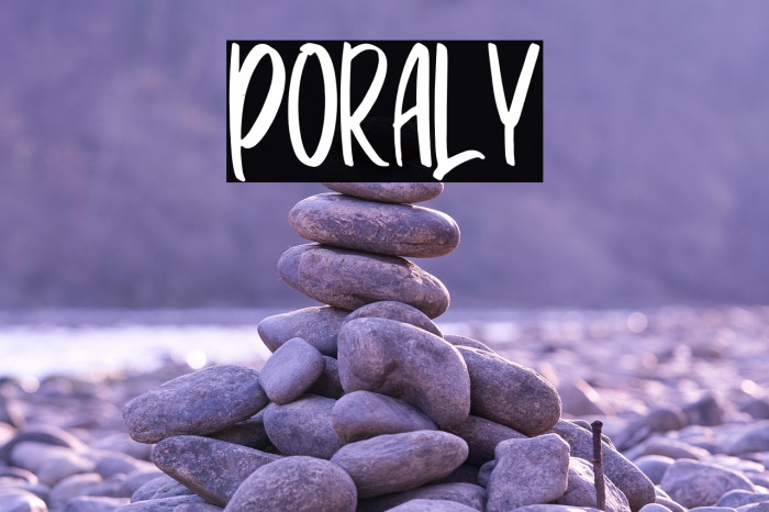 Poraly Example 1