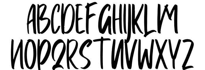 Poraly Font LOWERCASE