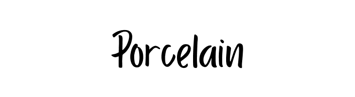 Porcelain  Free Fonts Download