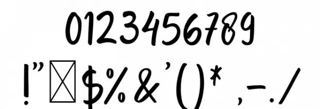 Porcelain Font OTHER CHARS