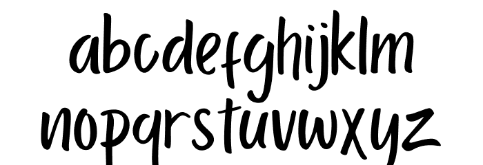 Porcelain Font LOWERCASE