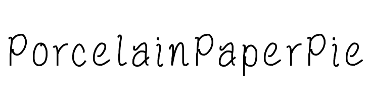 PorcelainPaperPie  免费字体下载