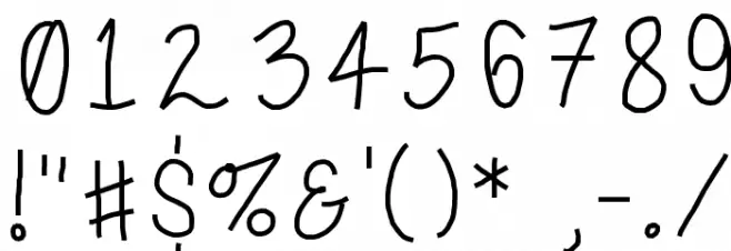 PorcelainPaperPie Font OTHER CHARS