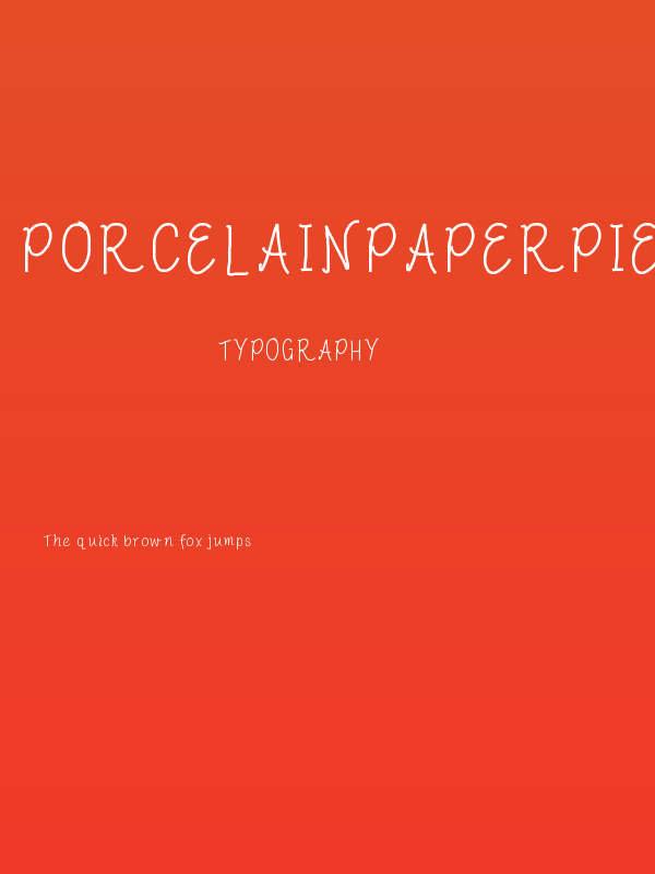 PorcelainPaperPie Poster