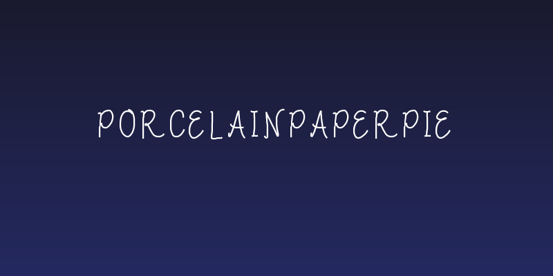 PorcelainPaperPie Social Header