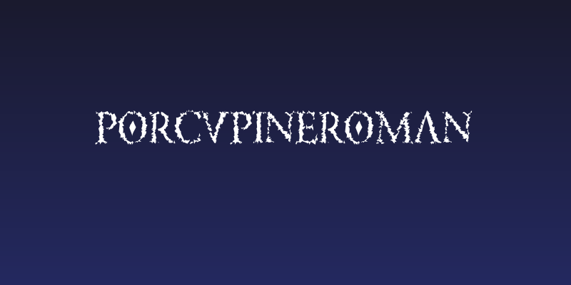 PorcupineRoman Social Header