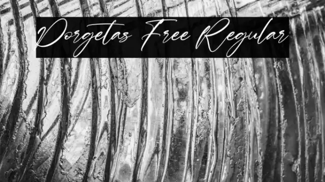 Porgetas Free Regular Font examples