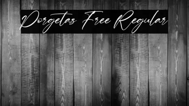 Porgetas Free Regular Font examples