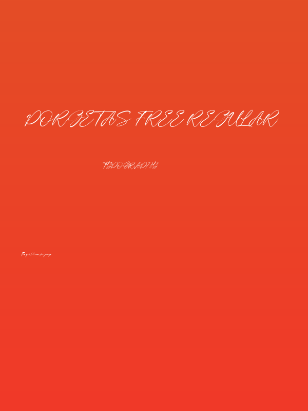 Porgetas Free Regular Poster