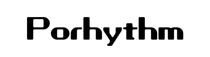 Porhythm Font
