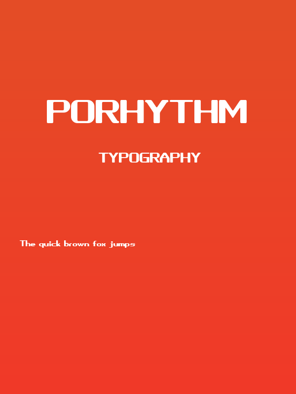Porhythm Poster