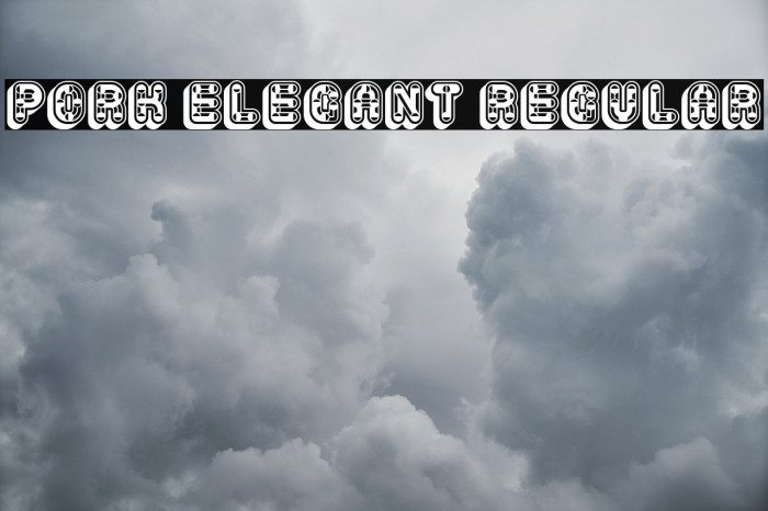 Pork Elegant Regular Font examples