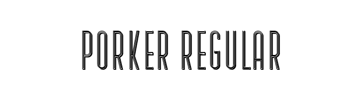 Porker Regular  baixar fontes gratis