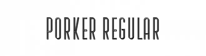 Porker Regular  免费字体下载