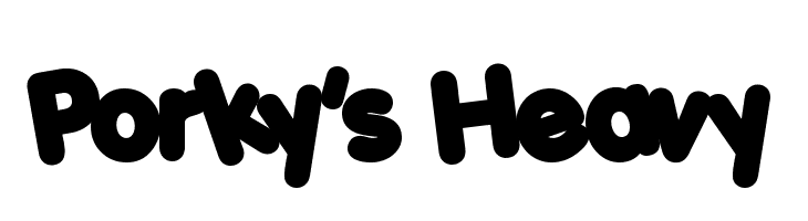 Porky's Heavy Font