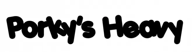 Porky's Heavy  Frei Schriftart Herunterladen