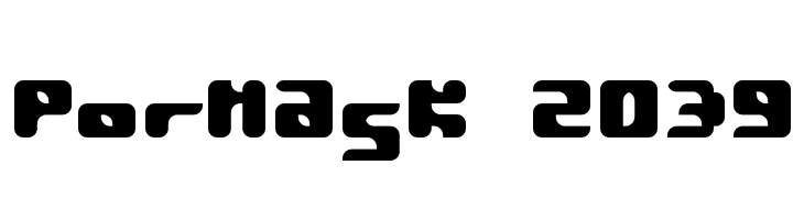 Pormask 2039 Font