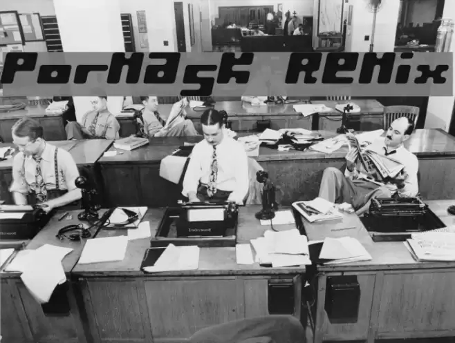 Pormask Remix Font examples