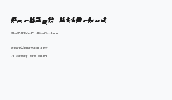 Pormask Ytterhud Business Card