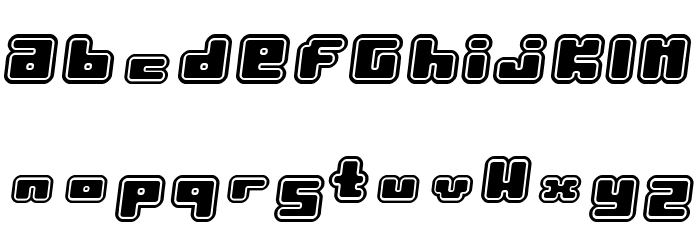 Pormask Ytterhud Font LOWERCASE
