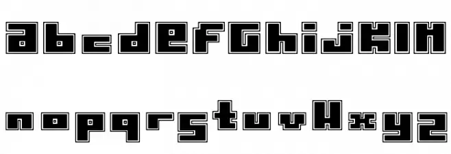 PormaskInnebrännare Font Litere mici