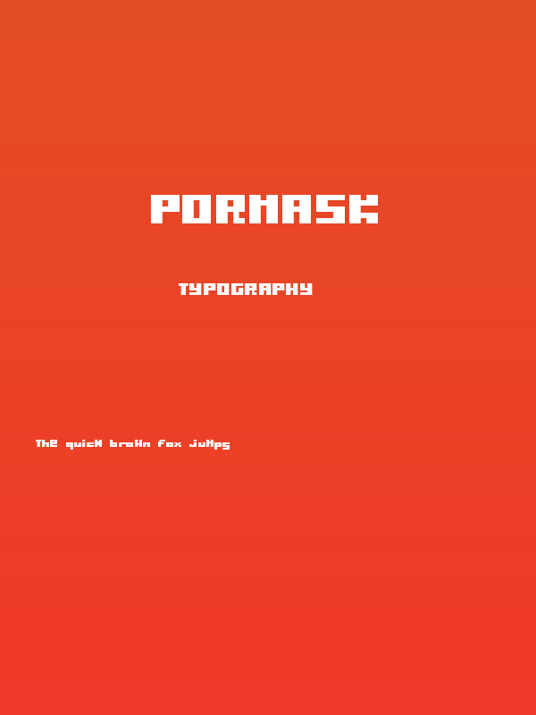 Pormask Poster