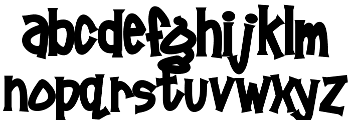 Pornhut Font LOWERCASE