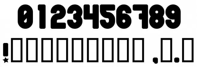 Pornstar Font OTHER CHARS