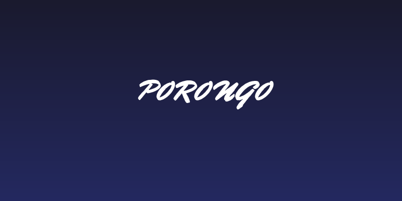 Porongo Social Header