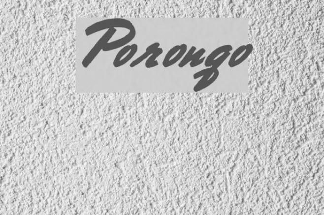 Porongo Font examples
