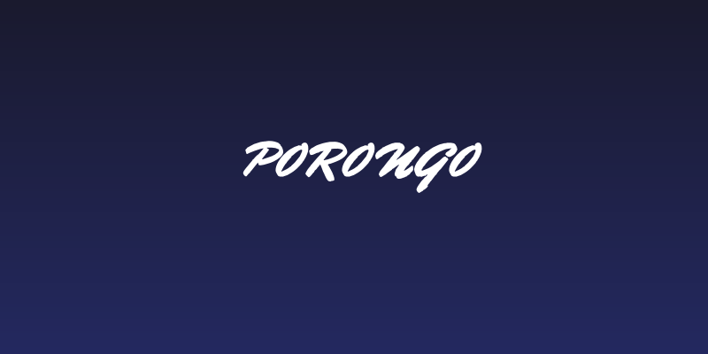 Porongo Social Header