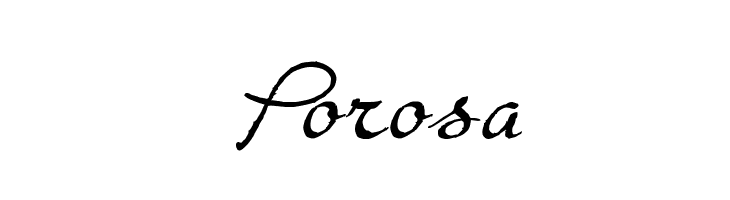 Porosa  免费字体下载